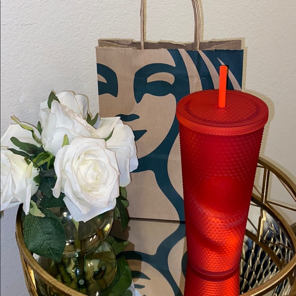 Matte Red Soft-Touch Bling Cold Cup (LAST ONE!) - Picture 1 of 5
